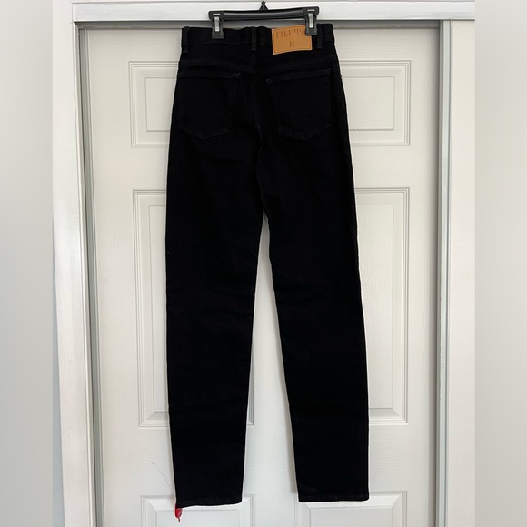 Filippa K Black Designer Tapered Jeans • NWOT • High Rise • Size 27 - Picture 3 of 6